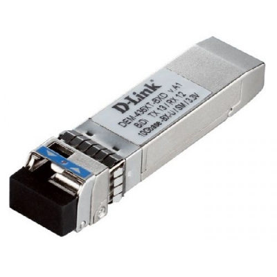 D-Link DEM-436XT-BXD/20KM/B2A  WDM трансивер SFP+ с 1 портом 10GBase-ER (Tx:1330 нм, Rx:1270 нм) для одномодового оптического кабеля (до 20 км)