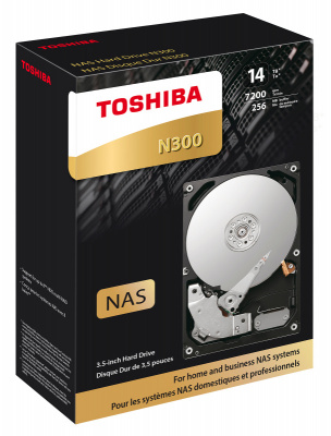Жесткий диск Toshiba SATA-III 14Tb HDWG21EEZSTA NAS N300 (7200rpm) 256Mb 3.5" Rtl
