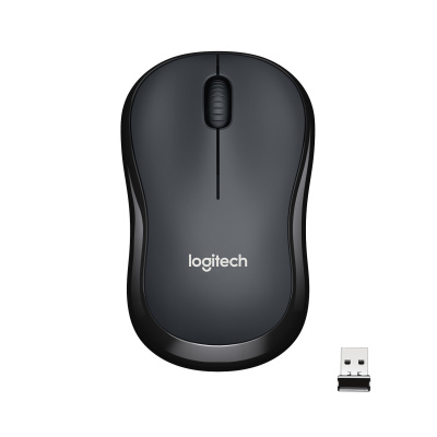 Мышь Logitech M221 SILENT черный оптическая (1000dpi) silent беспроводная USB для ноутбука (3but)