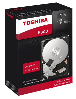 Жесткий диск Toshiba SATA-III 1Tb HDWD110EZSTA P300 (7200rpm) 64Mb 3.5" Rtl