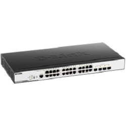 D-Link DGS-3000-28LP/B1A Управляемый коммутатор 2 уровня с 24 портами 10/100/1000Base-T и 4 портами 1000Base-X SFP (24 порта с поддержкой PoE 802.3af/802.3at (30 Вт), PoE-бюджет 193 Вт)