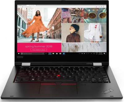 Трансформер Lenovo ThinkPad L13 Yoga Core i7 10510U 8Gb SSD256Gb Intel UHD Graphics 620 13.3" IPS Touch FHD (1920x1080) Windows 10 Professional 64 black WiFi BT Cam