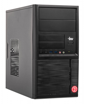 ПК IRU Office 225 MT Ryzen 5 3400G (3.7)/16Gb/SSD480Gb/RX Vega 11/Windows 10 Professional 64/GbitEth/400W/черный