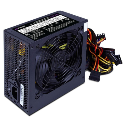 HIPER Блок питания HPT-600 (ATX 2.31, peak 600W, Passive PFC, 120mm fan, power cord, черный) OEM