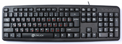 Клавиатура Оклик 90M черный USB