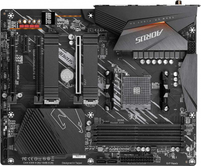 Материнская плата Gigabyte B550 AORUS ELITE AX Soc-AM4 AMD B550 4xDDR4 ATX AC`97 8ch(7.1) 2.5Gg RAID+HDMI+DP