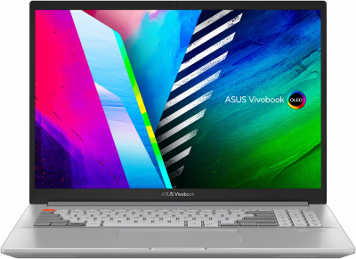 Ноутбук Asus Vivobook Pro 16X OLED N7600PC-L2014 Core i5 11300H 16Gb SSD512Gb iOpt32Gb NVIDIA GeForce RTX 3050 4Gb 16" OLED 4K (3840x2400) noOS silver WiFi BT Cam
