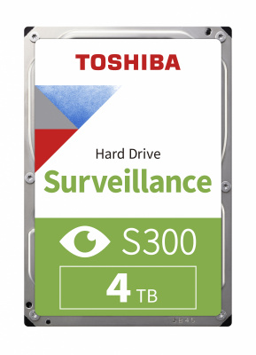 4TB Toshiba Surveillance S300 (HDWT840UZSVA) {SATA 6.0Gb/s, 5400 rpm, 256Mb buffer, 3.5" для видеонаблюдения}