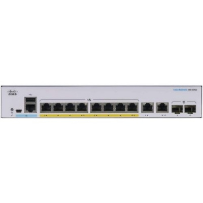 Cisco SB CBS250-8T-E-2G-EU Smart 8-port GE, Ext PS, 2x1G Combo