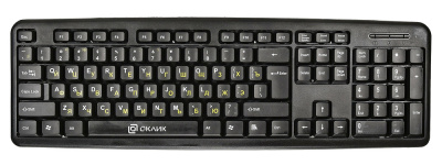 Клавиатура Оклик 130M черный USB