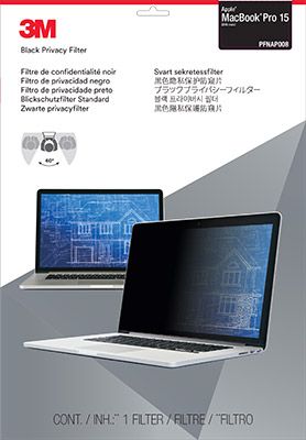 Экран защиты информации для ноутбука 3M PFNAP008 (7100207902) 15.4" черный