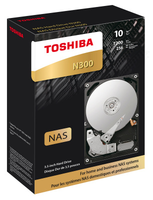 Жесткий диск Toshiba SATA-III 10Tb HDWG11AEZSTA NAS N300 (7200rpm) 256Mb 3.5" Rtl