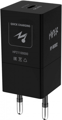 Сетевое зар./устр. Hiper HP-WC002 3A PD+QC универсальное черный