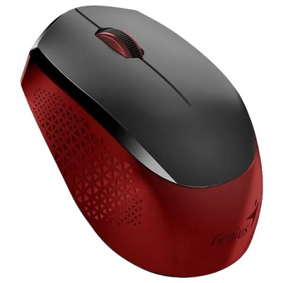 Genius Мышь NX-8000S Red { Беспроводная, бесшумная, 3 кнопки, для правой/левой руки. Сенсор Blue Eye. Частота 2.4 GHz} [31030025400]