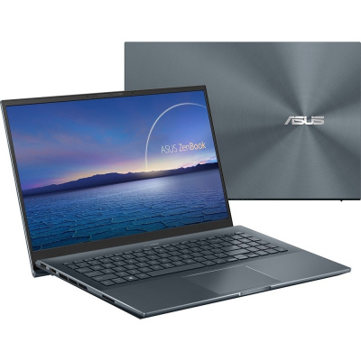 ASUS Zenbook 15 UX535LI-E2259T [90NB0RW1-M06530] Pine Grey 15.6" {FHD i5-10300H/8Gb/512Gb SSD/GTX1650Ti 4Gb/W10}