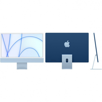 Apple iMac [MJV93RU/A] Blue 24" Retina 4.5K {Apple M1 chip with 8-core CPU and 7-core GPU/8GB/256GB SSD} (2021)