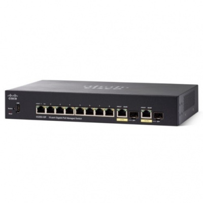 Cisco SG350-10-K9-EU Коммутатор 10-портовый Cisco 10-port Gigabit Managed Switch