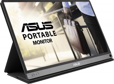Монитор Asus 15.6" Portable MB16AMT черный IPS LED 16:9 HDMI M/M матовая 250cd 178гр/178гр 1920x1080 USB Touch 0.9кг