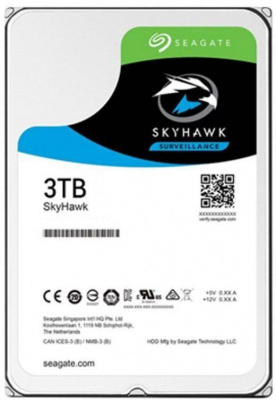 3TB Seagate SkyHawk (ST3000VX009) {SATA 6 Гбит/с, 5400 rpm, 256 mb buffer, для видеонаблюдения}