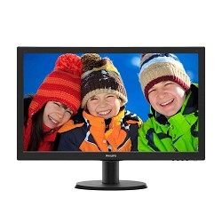 LCD PHILIPS 23.6" 243V5QHABA (00/01) черный {MVA 1920x1080 8ms 178/178 250cd 10M:1 D-Sub DVI HDMI 2x2W}