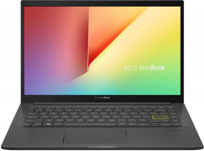 Ноутбук Asus VivoBook K413JA-EB534 Core i5 1035G1 8Gb SSD512Gb Intel UHD Graphics 14" IPS FHD (1920x1080) noOS black WiFi BT Cam