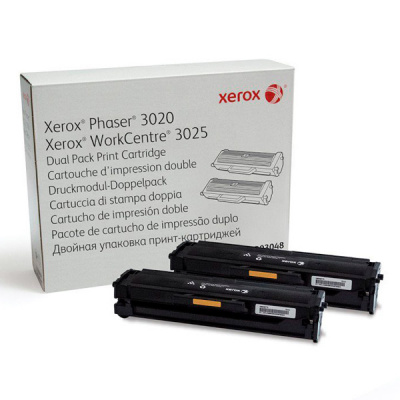 Картридж лазерный Xerox 106R03048 черный x2упак. (3000стр.) для Xerox Ph 3020/WC 3025