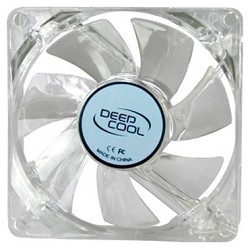 Case fan Deepcool XFAN 80L/B {80x80x25, 3 pin, 20dB, 1800rpm, 60g, blue LED}