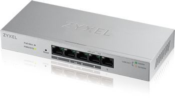 ZYXEL GS1200-5-EU0101F Smart Коммутатор GS1200-5, 5xGE, настольный, бесшумный, с поддержкой VLAN, IGMP, QoS и Link Aggregation