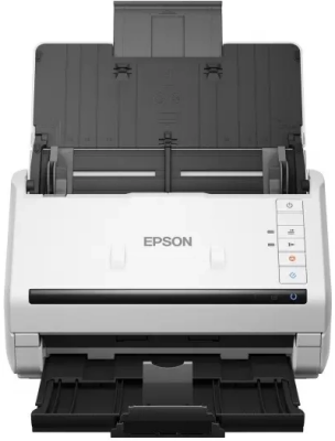 Сканер протяжный Epson WorkForce DS-530II (B11B261401/502) A4 белый/черный