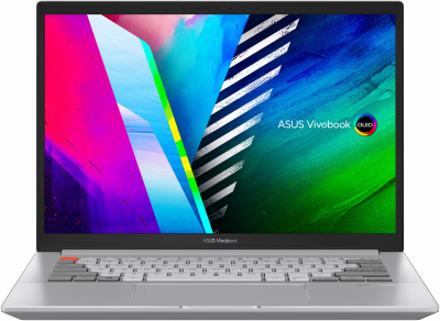 Ноутбук Asus Vivobook Pro 14X OLED N7400PC-KM059 Core i5 11300H 16Gb SSD512Gb NVIDIA GeForce RTX 3050 4Gb 14" OLED 2.8K (2880x1800) noOS silver WiFi BT Cam