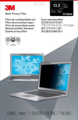 Экран защиты информации для ноутбука 3M PF133W1B (7100210594) 13.3" черный