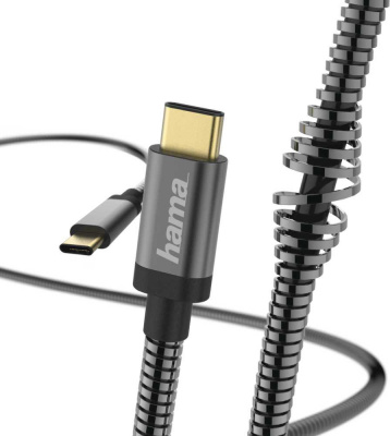 Кабель Hama 00183287 USB Type-C (m)-USB Type-C (m) 1.5м черный