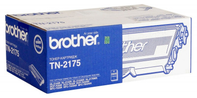 Картридж лазерный Brother TN2175 черный (2600стр.) для Brother HL2140/2150/2170/DCP7030/7040/7320/7440/MFC7840