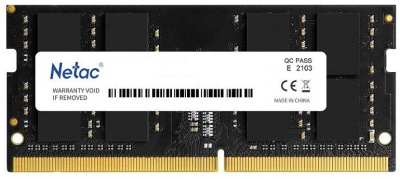 Память DDR4 8Gb 2666MHz Netac NTBSD4N26SP-08 Basic RTL PC4-21300 CL19 SO-DIMM 260-pin 1.2В single rank