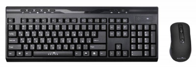 Клавиатура + мышь Оклик 280M клав:черный мышь:черный USB беспроводная Multimedia