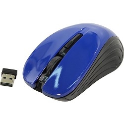 Oklick 545MW черный/синий оптическая (1600dpi) беспроводная USB (4but) TM-5500 BLUE [368630]