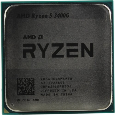 CPU AMD Ryzen 5 3400G AM4 OEM Multipack (+ кулер)