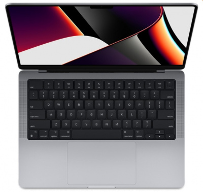 Apple MacBook Pro 14 2021 [MKGP3RU/A] Space Grey 14.2" Liquid Retina XDR {(3024x1964) M1 Pro chip with 8-core CPU and 14-core GPU/16GB/512GB SSD} (2021)
