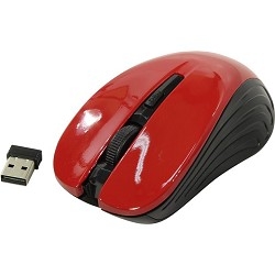 Oklick 545MW черный/красный оптическая (1600dpi) беспроводная USB (4but) [368631]