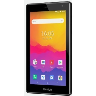 PRESTIGIO grace 4327 3G, PMT4327_3G_D_RU, singal SIM card, have call function,7" (600*1024) IPS display, 3G, 2.5D TP G+G display, up to 1.3GHz quad core processor, Android 8.1 Go, 1GB DDR, 16GB Flash,