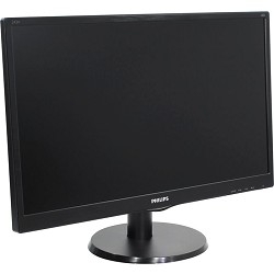 LCD PHILIPS 23.6" 243V5QSBA (00/01) черный {VA 1920x1080 8ms 250cd 178/178 3000:1 D-Sub DVI}