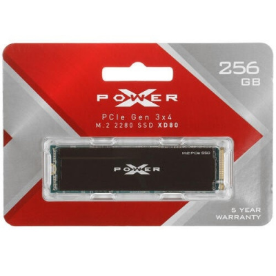 Silicon Power SSD 256Gb XD80 SP256GBP34XD8005, M.2 2280, PCI-E x4, NVMe