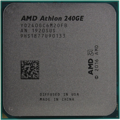 CPU AMD Athlon 240GE AM4 {3.50GHz/4Mb, Radeon Vega 3, Multipack} OEM