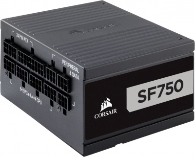 Блок питания Corsair SFX 750W SF750 80+ platinum 24+2x(4+4) pin APFC 92mm fan 8xSATA Cab Manag RTL