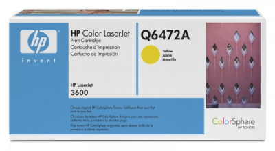 Картридж лазерный HP Q6472A желтый (4000стр.) для HP CLJ 3600/CP3505/P2014